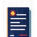 署名された契約書のアイコン